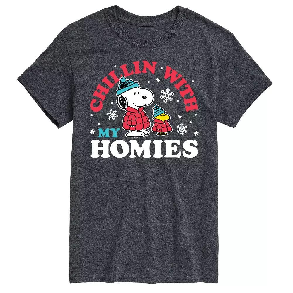 Big & Tall Peanuts Chillin Homies Tee, Men's, Size: 3XB, Gray Product Image