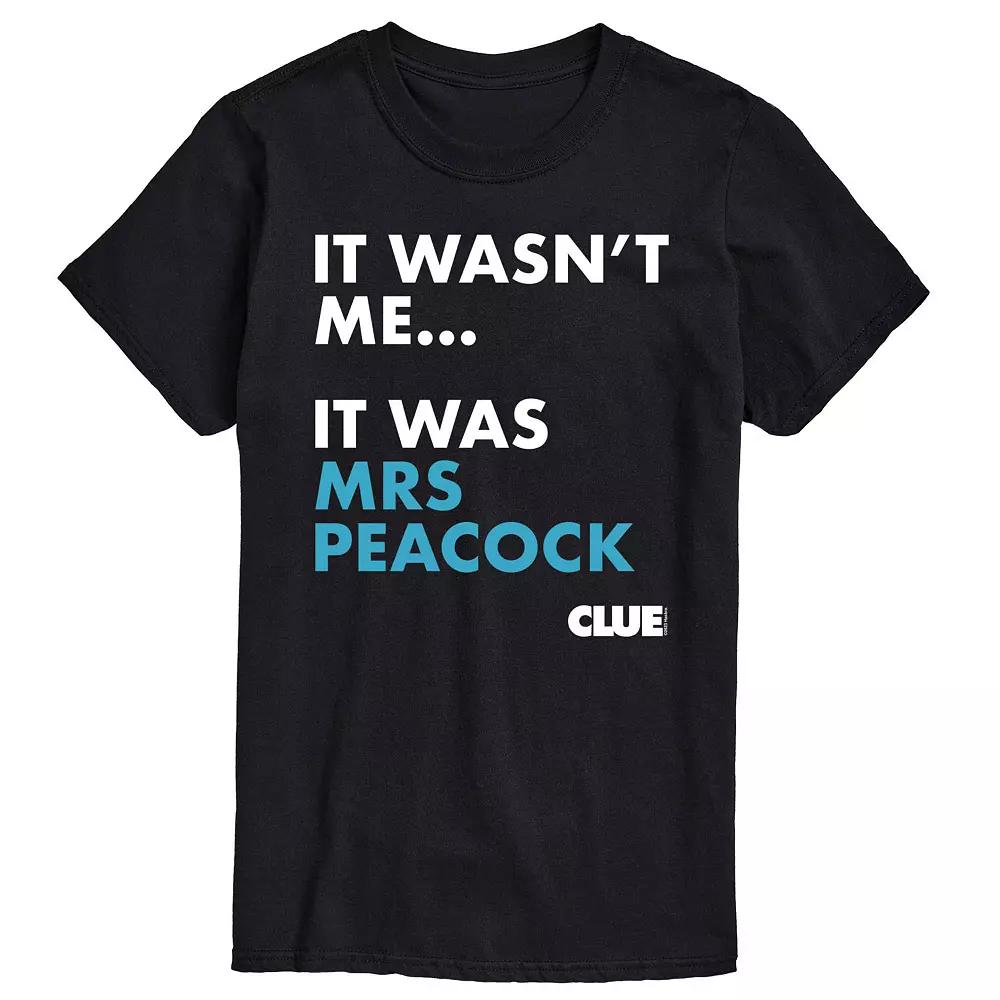 Men's Clue It Was Mrs. Peacock Graphic Tee,  Product Image