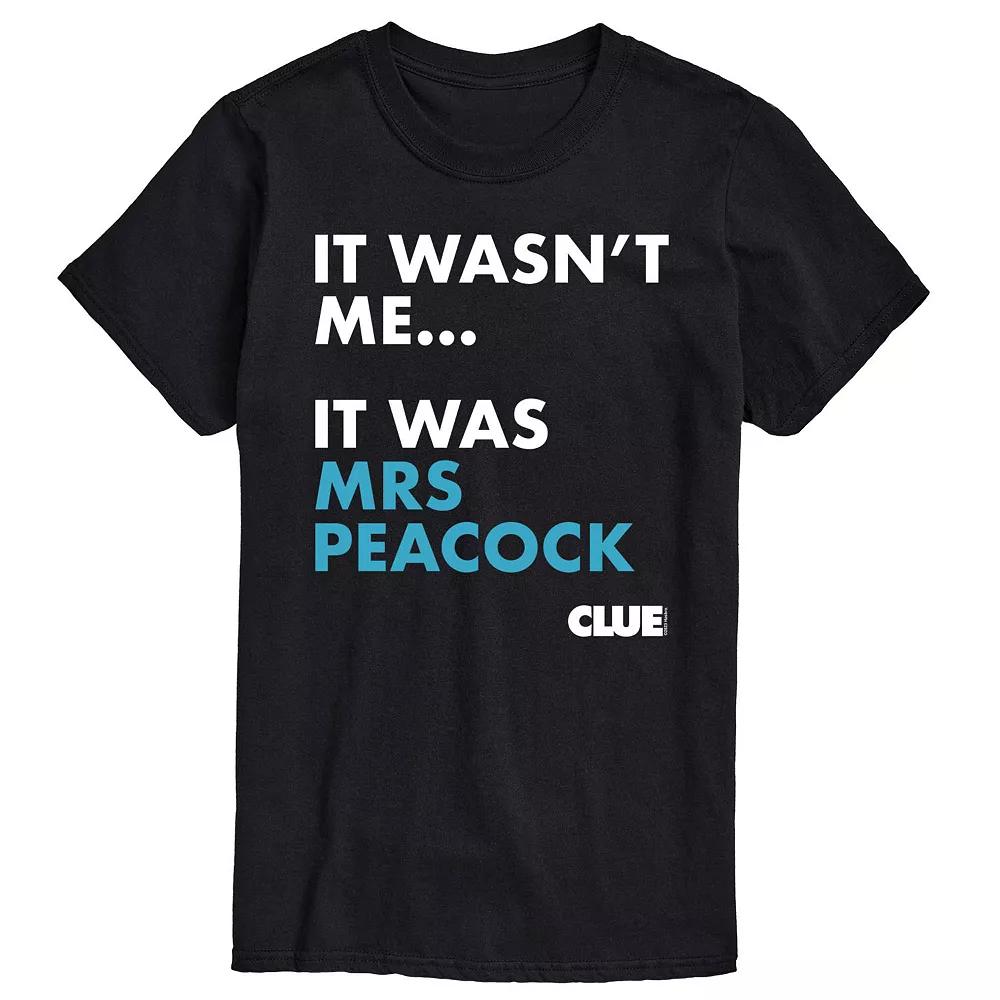 Men's Clue It Was Mrs. Peacock Graphic Tee,  Product Image