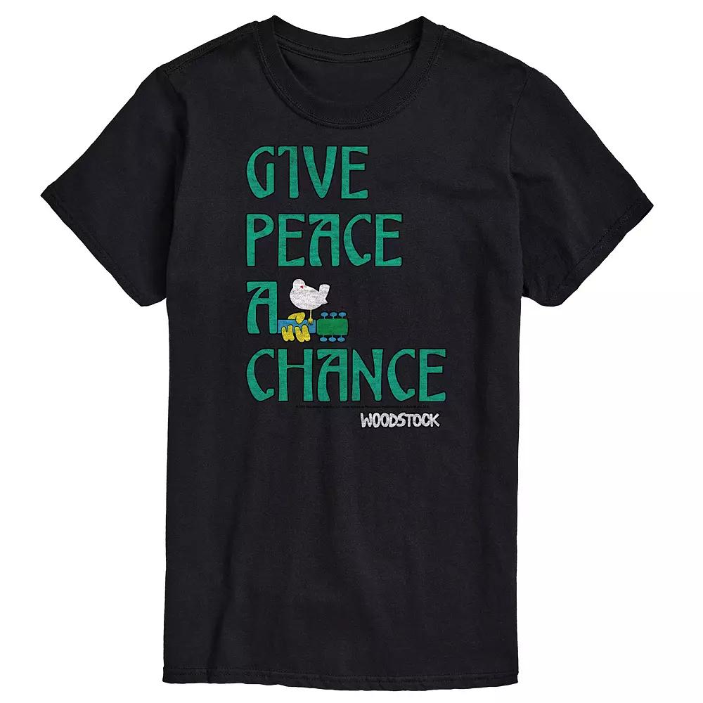 Big & Tall "Give Peace A Chance" Woodstock Graphic Tee, Men's,  Product Image