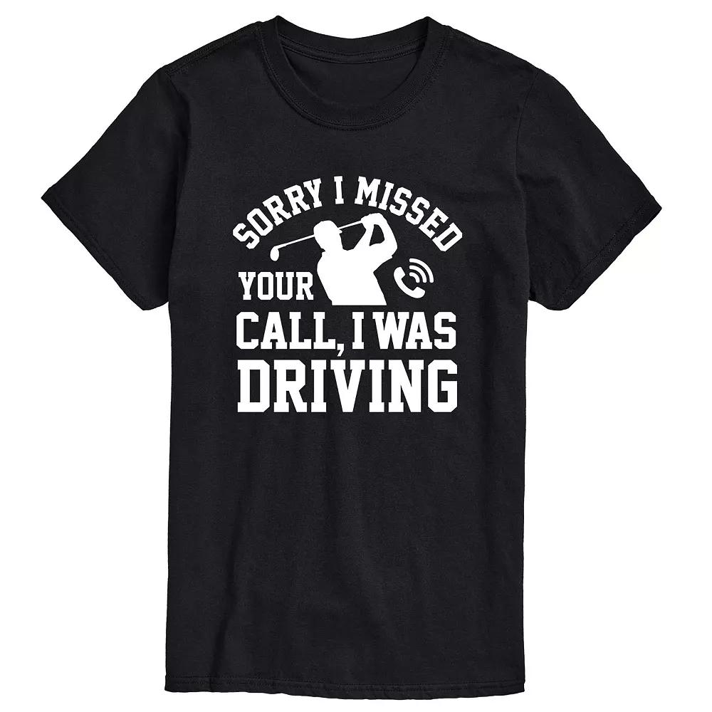 Men's Sorry Missed Call Driving Golf Graphic Tee,  Product Image
