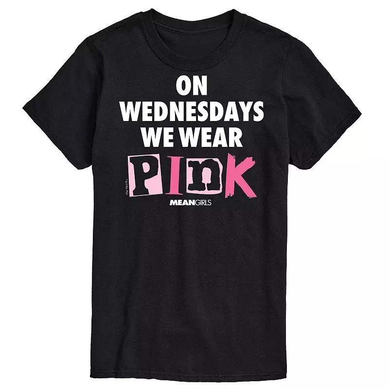 Men's Mean Girls Wednesdays We Wear Pink Graphic Tee,  Product Image