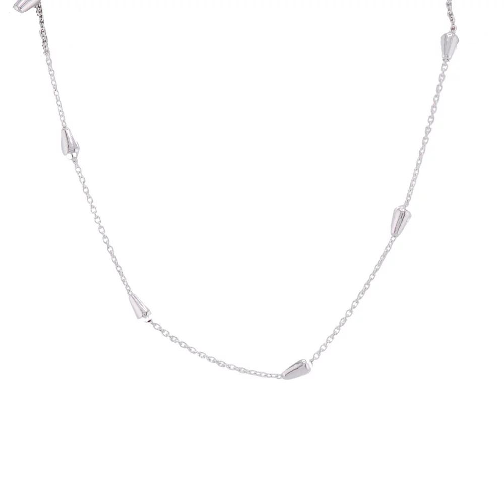 Primavera Sterling Silver Electroplated Bullet Station Chain Bracelet, Women's,  Product Image