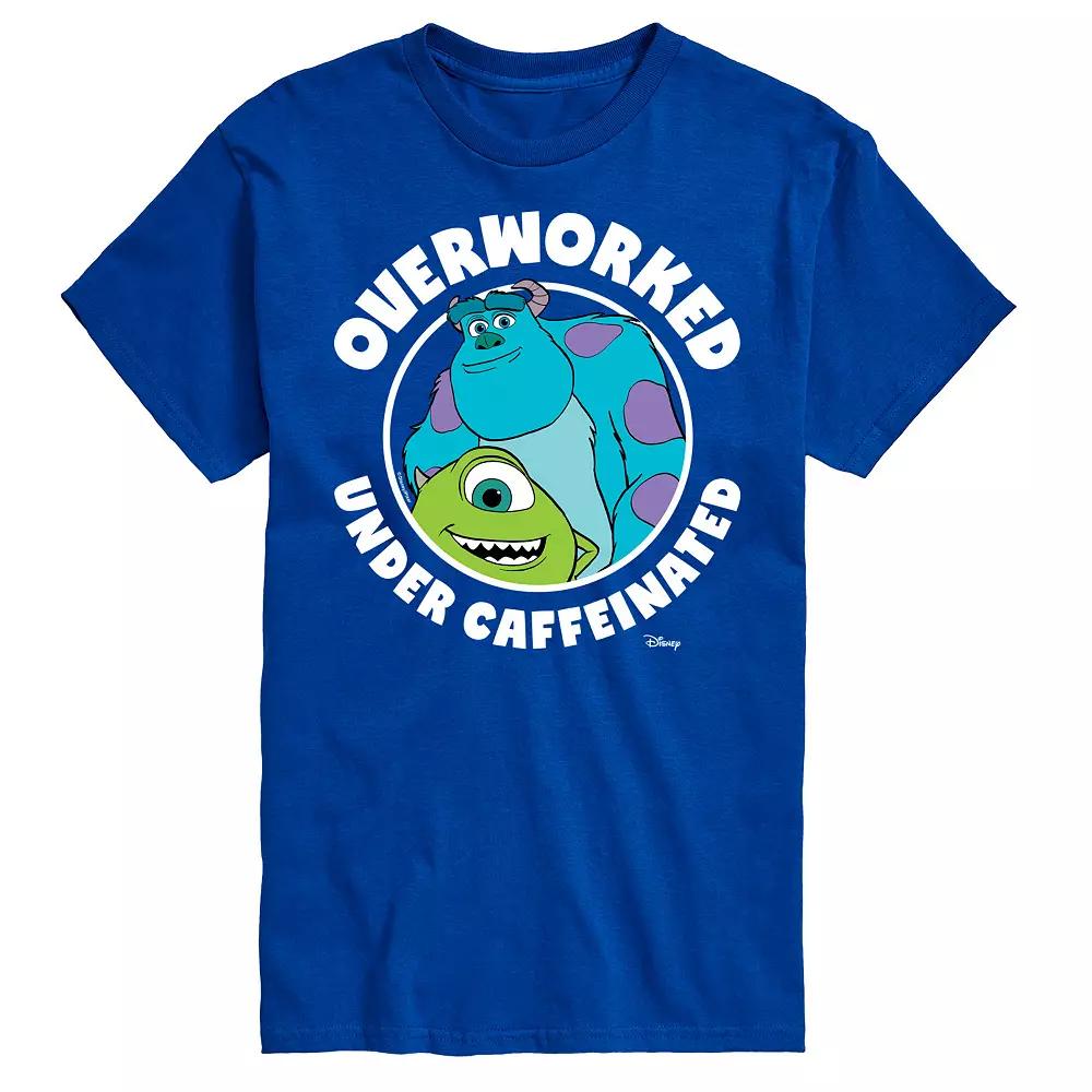 Disney / Pixar's Monsters At Work Men's Overworked Graphic Tee,  Product Image