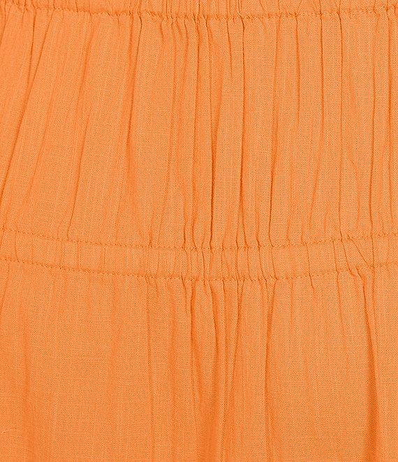 Roxy Malia Coordinating Solid Ruffle Tiered Midi Skirt Product Image