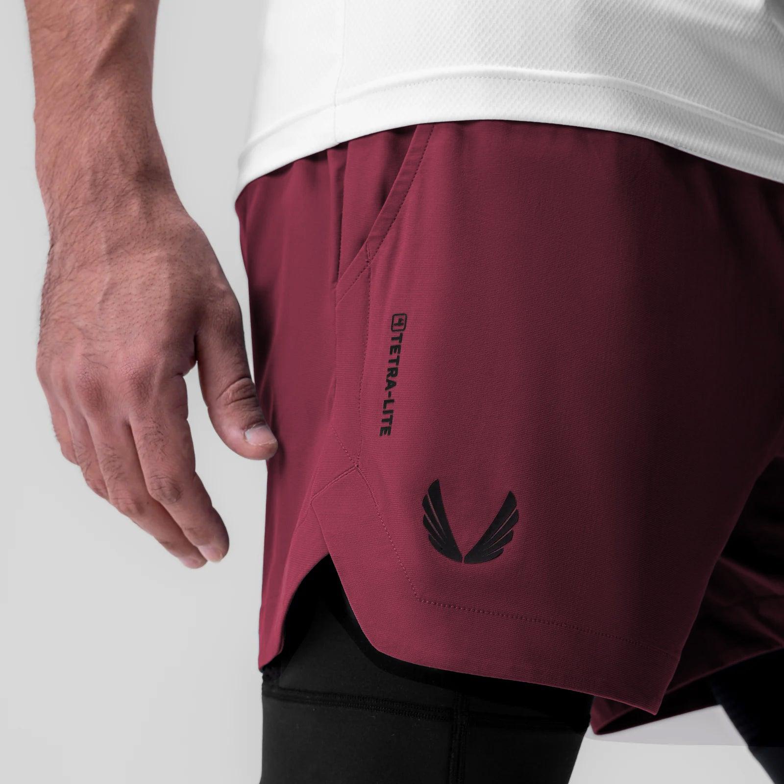 0865. Tetra-Lite® 5" Liner Short - Crimson "Wings"/Black Product Image