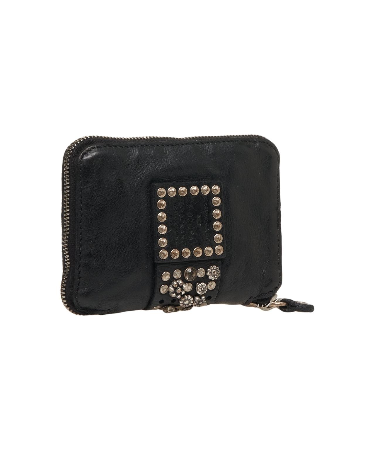 Leather wallet with stud detail Product Image