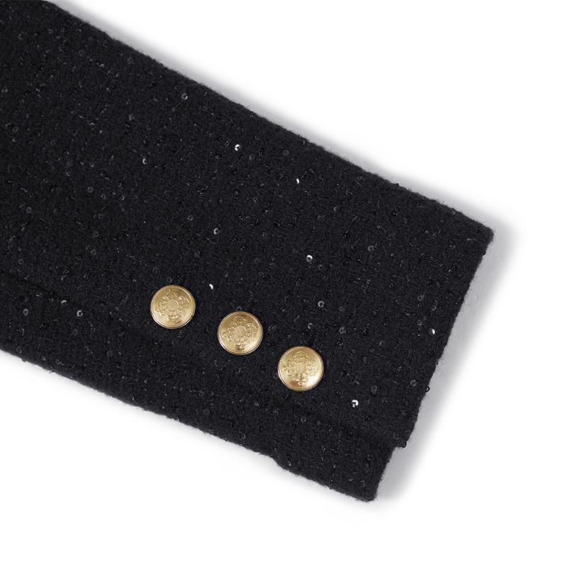 Tweed Fake Two-piece Tailored Wool Dress Product Image