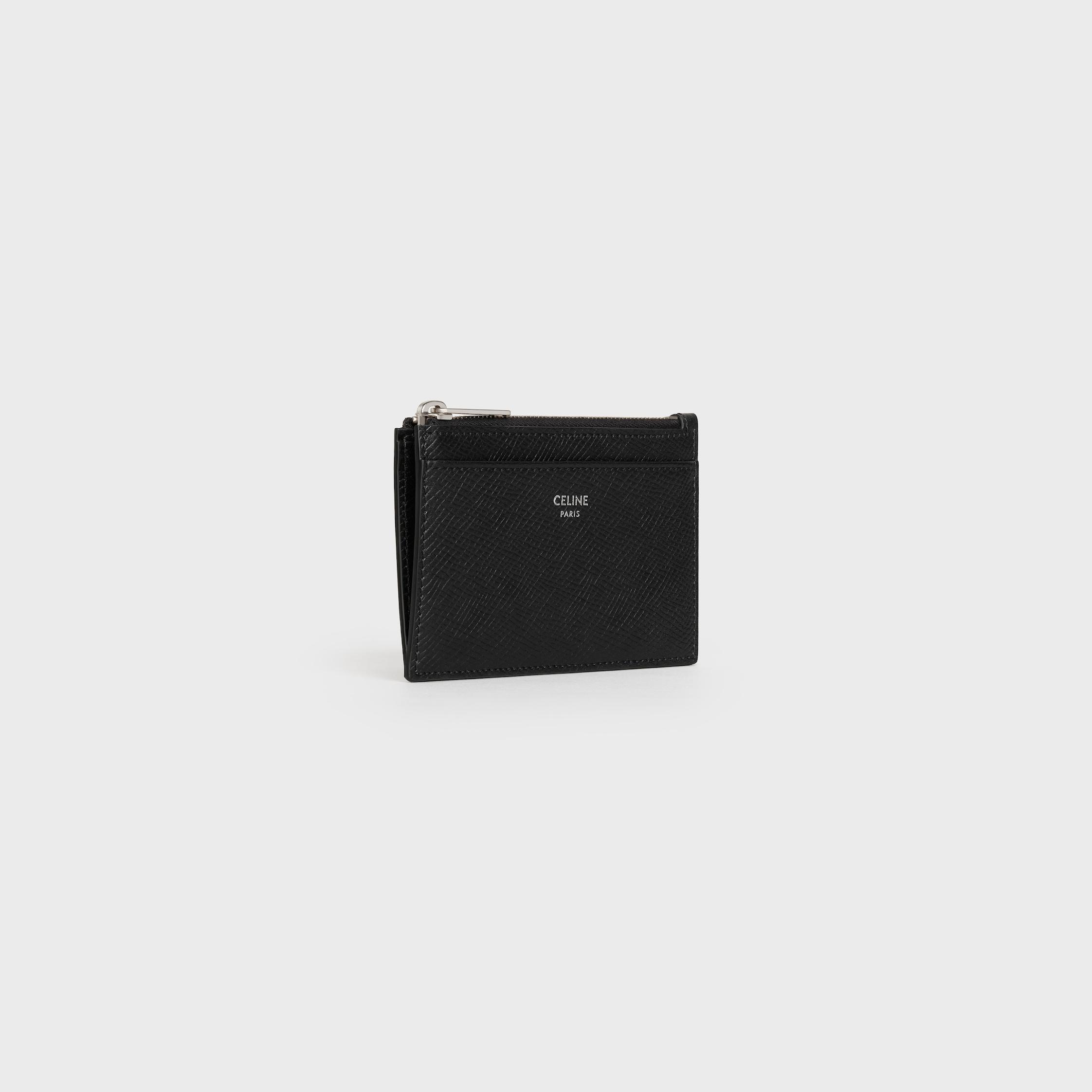 Zipped Card Holder IN Grained Calfskin Product Image