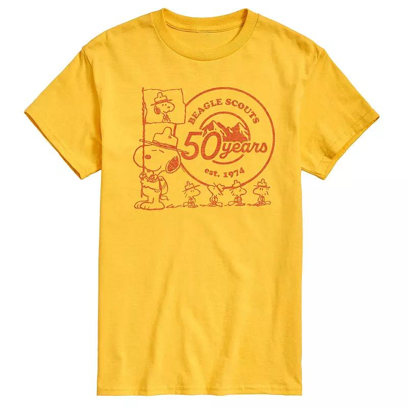 Big & Tall Peanuts Beagle Scouts 50 Years Flag Graphic Tee, Men's,  Product Image