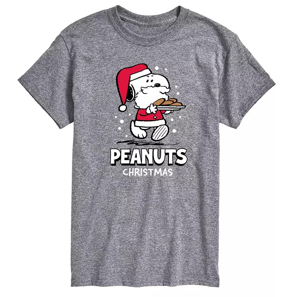 Men's Peanuts Santa Snoopy Cookies Graphic Tee,  Product Image