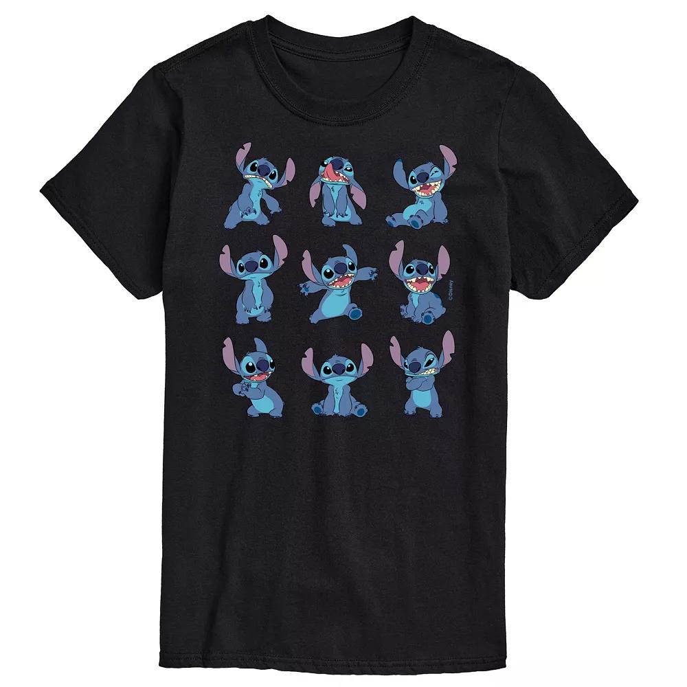 Disney's Lilo and Stitch Big & Tall Pose Grid Graphic Tee, Men's,  Product Image