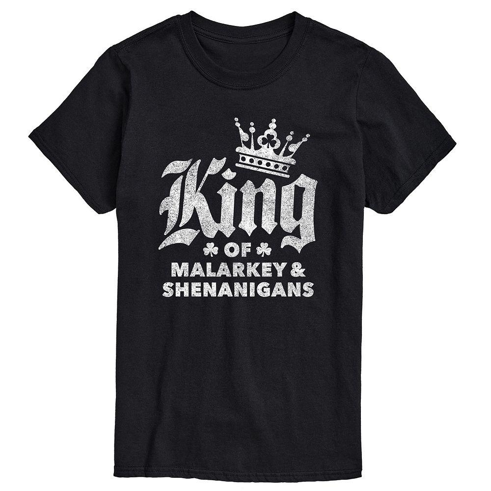 Big & Tall King Of Malarkey Shenanigans Tee, Men's,  Product Image
