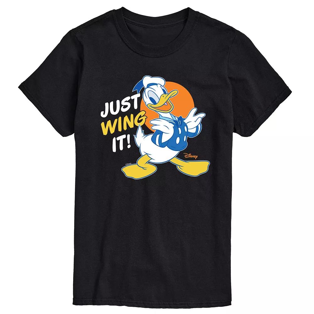 Disney's Mickey Mouse & Friends Donald Duck Men's Just Wing It Graphic Tee,  Product Image