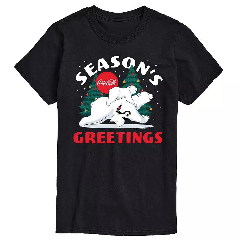 Big & Tall Coca-Cola Seasons Greetings Graphic Tee, Men's,  Product Image