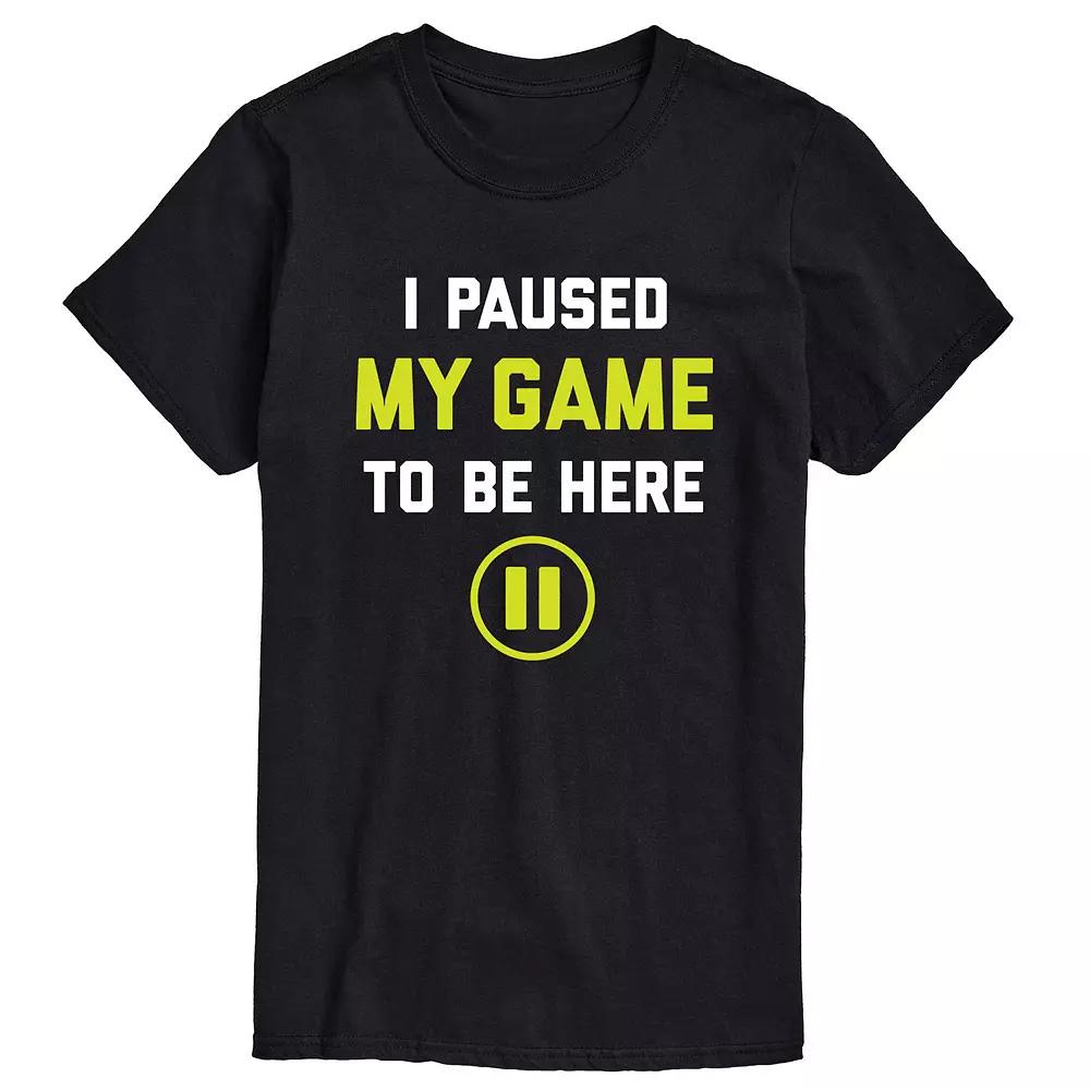 Big & Tall Paused Game Tee, Men's,  Product Image