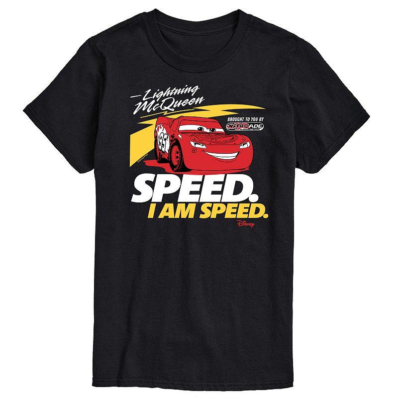 Disney / Pixar's Lightening McQueen Cars Men's Speed I am Speed Graphic Tee,  Product Image