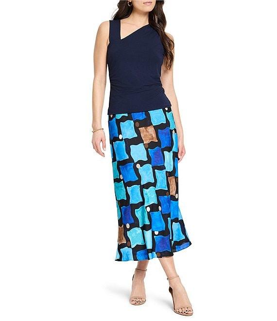 NIC + ZOE Better Angle Asymmetrical Square Neck Sleeveless Tank Product Image