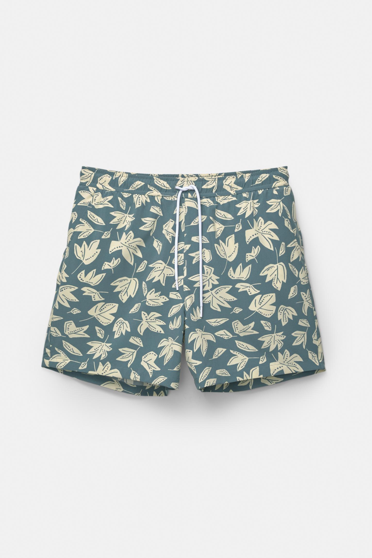 Leaf print board shorts Product Image