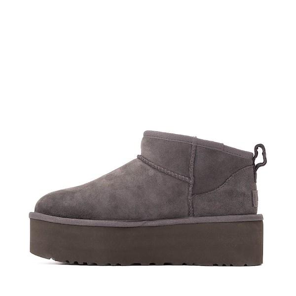 Womens UGG® Classic Ultra Mini Platform Boot - Dark Grey Product Image