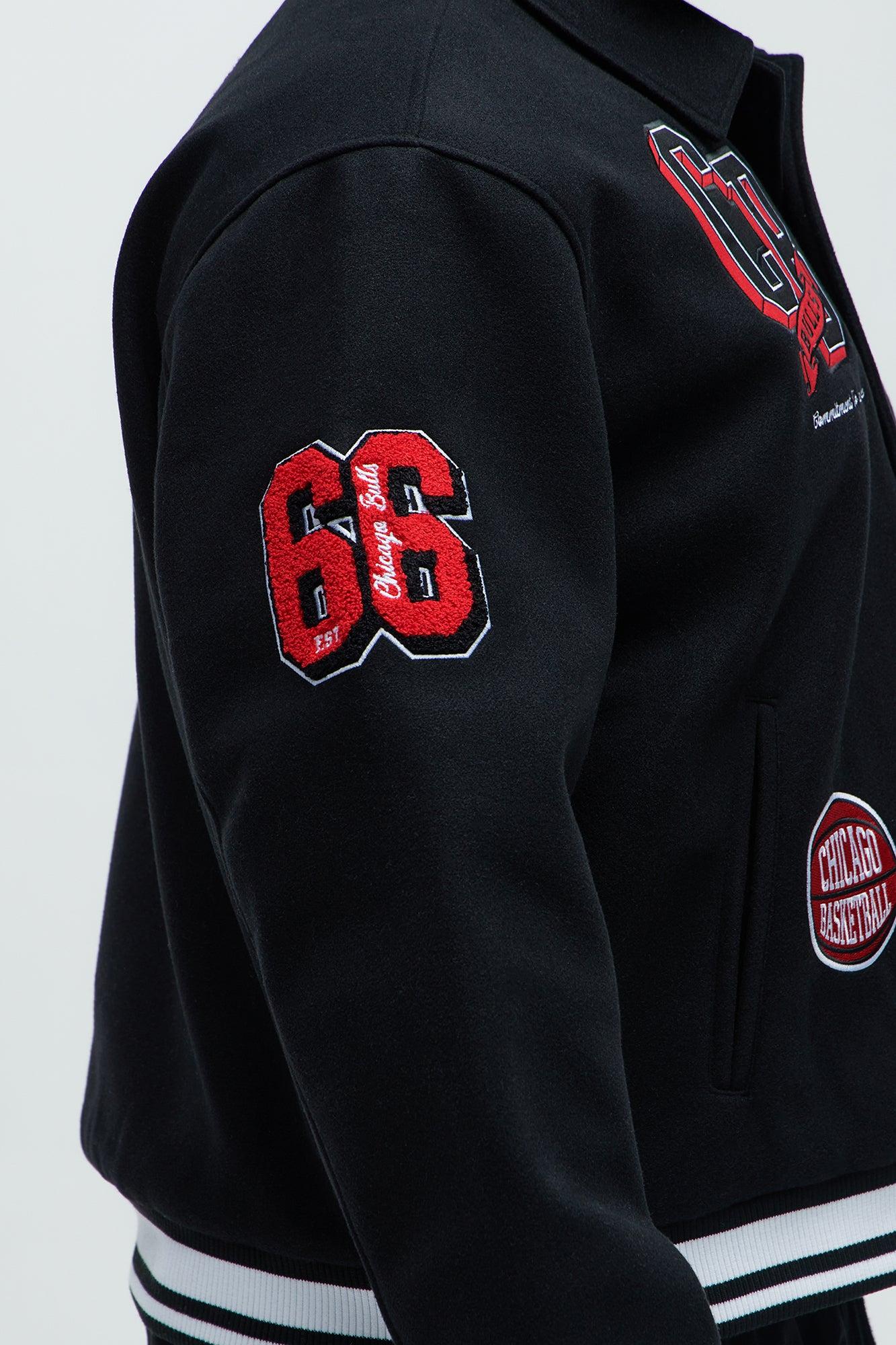 Bulls Ring Leader Varsity Jacket - Black/Red Male Product Image