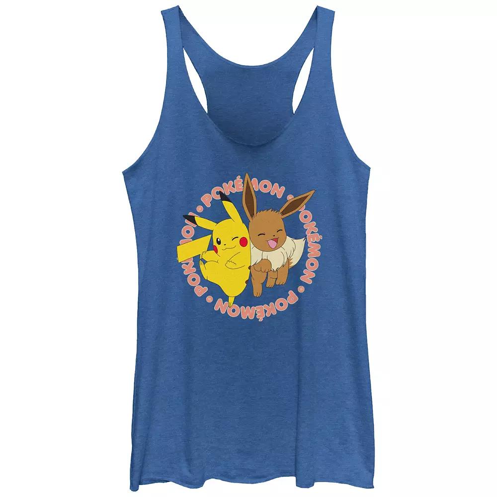 Juniors' Hugs And Kisses Tri-Blend Racerback Graphic Tank Top, Girl's,  Product Image
