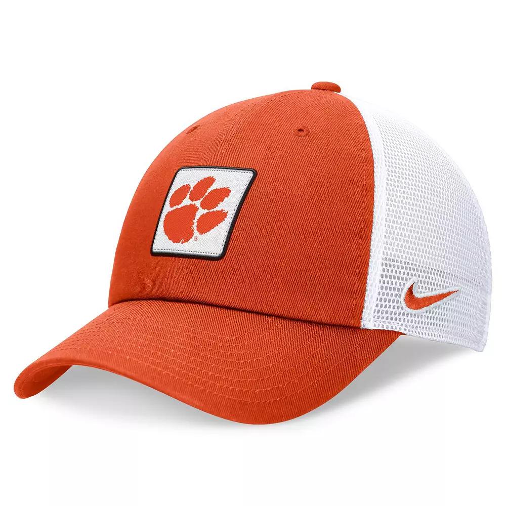 Men's Nike Orange/White Clemson Tigers Primetime Club Trucker Adjustable Hat, Size: Medium/Large Product Image