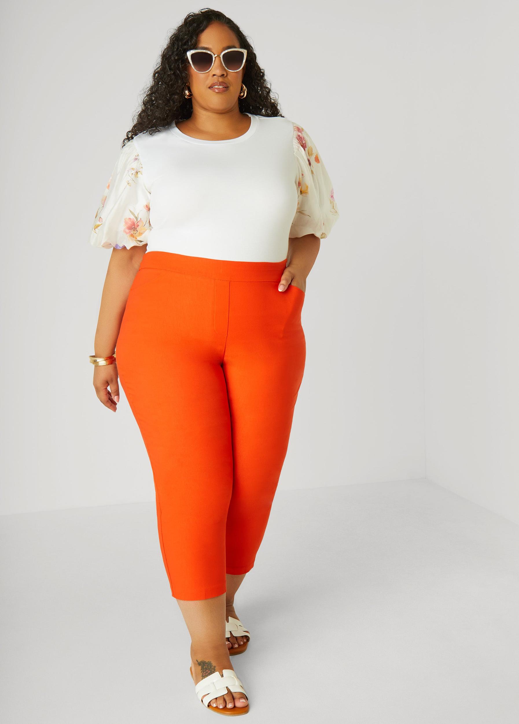 Plus Size Floral Print Paneled Jersey Top Ashley Stewart Product Image