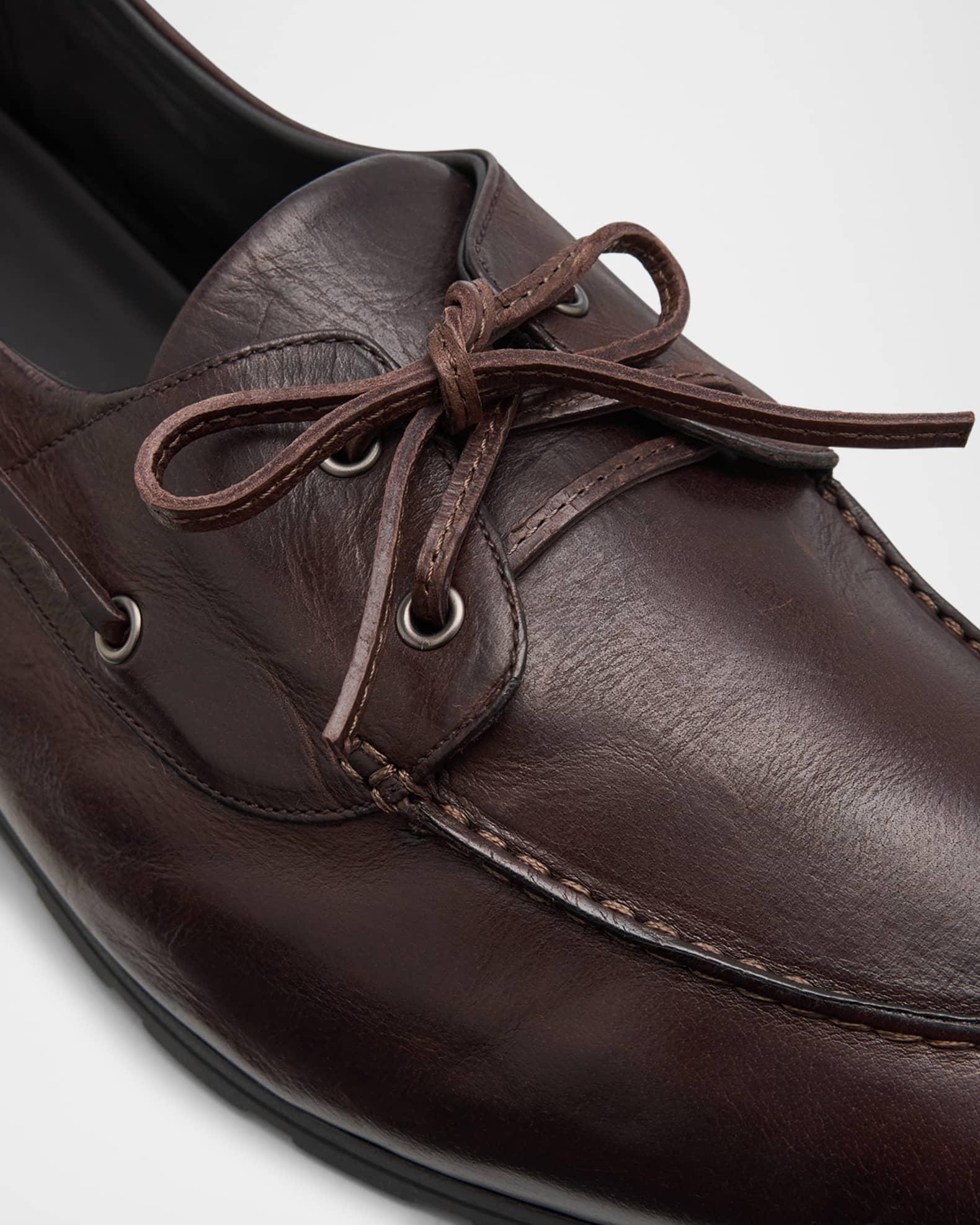 Men's Paquy Leather Boat Shoes Product Image