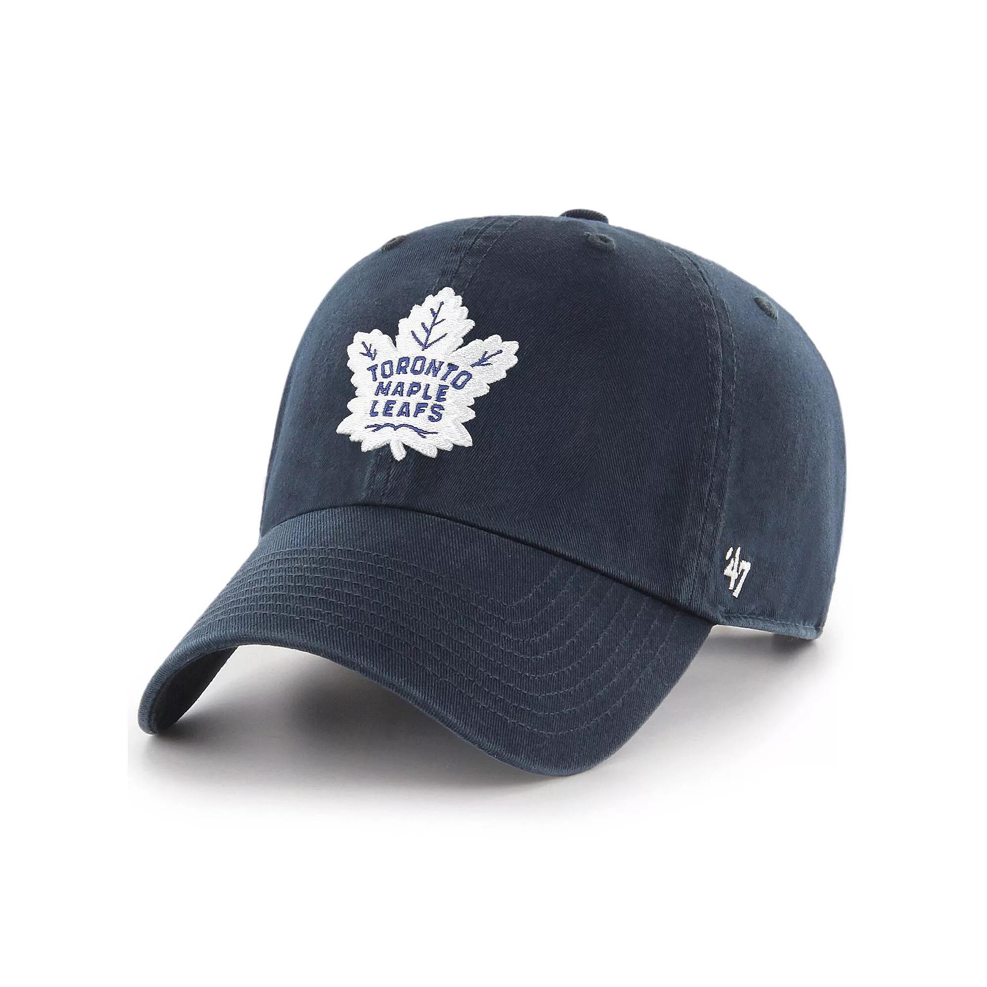 Men's '47 Navy Toronto Maple Leafs Team Clean Up Adjustable Hat, Mpl Blue Product Image