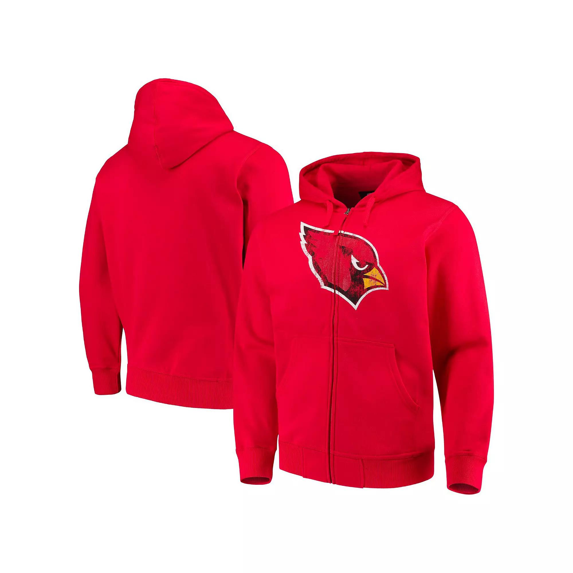 Men's G-III Sports by Carl Banks Cardinal Arizona Cardinals Primary Logo Full-Zip Hoodie,  Product Image