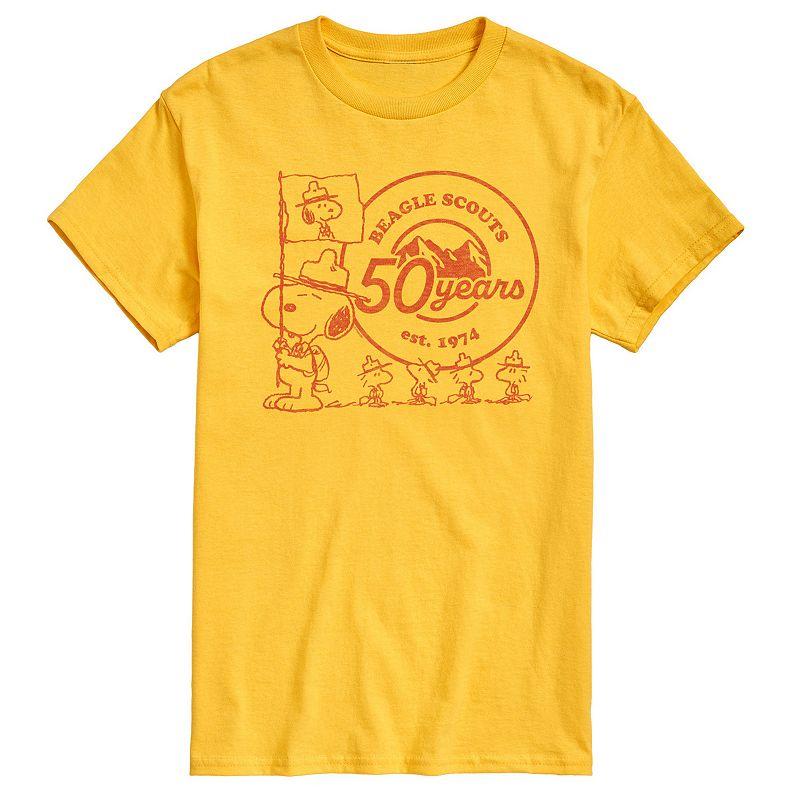 Big & Tall Peanuts Beagle Scouts 50 Years Flag Graphic Tee, Men's,  Product Image