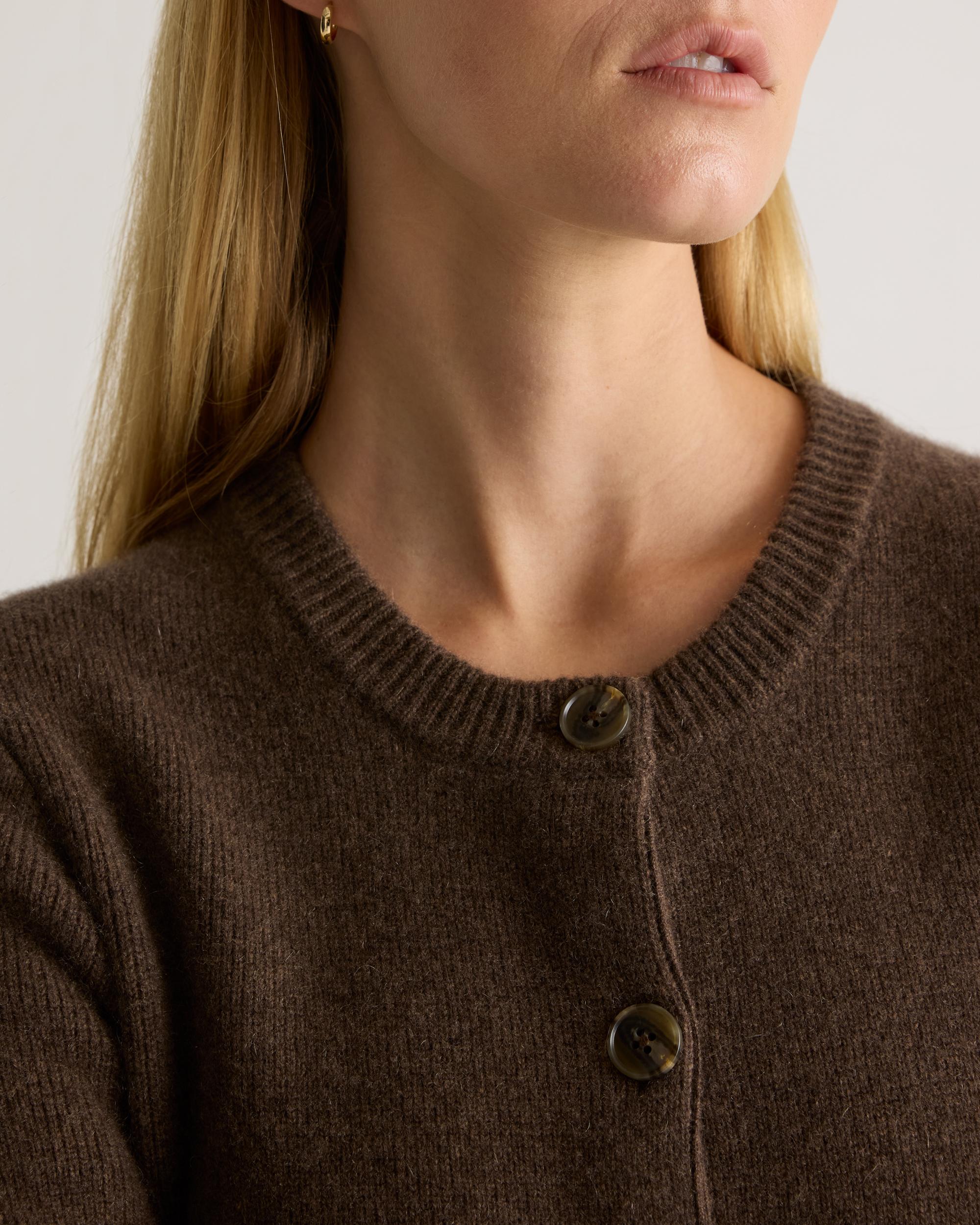 Quince | Women's Mongolian Cashmere Structured Cardigan Sweater Size XL Product Image