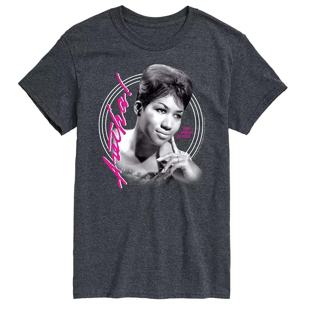 Big & Tall Aretha Franklin Queen Of Soul Tee, Men's,  Product Image