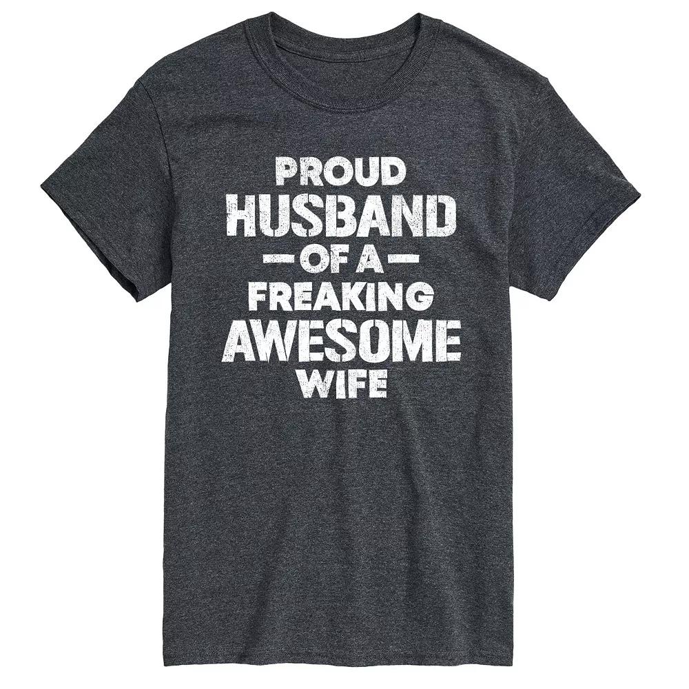 Men's Proud Husband Graphic Tee,  Product Image