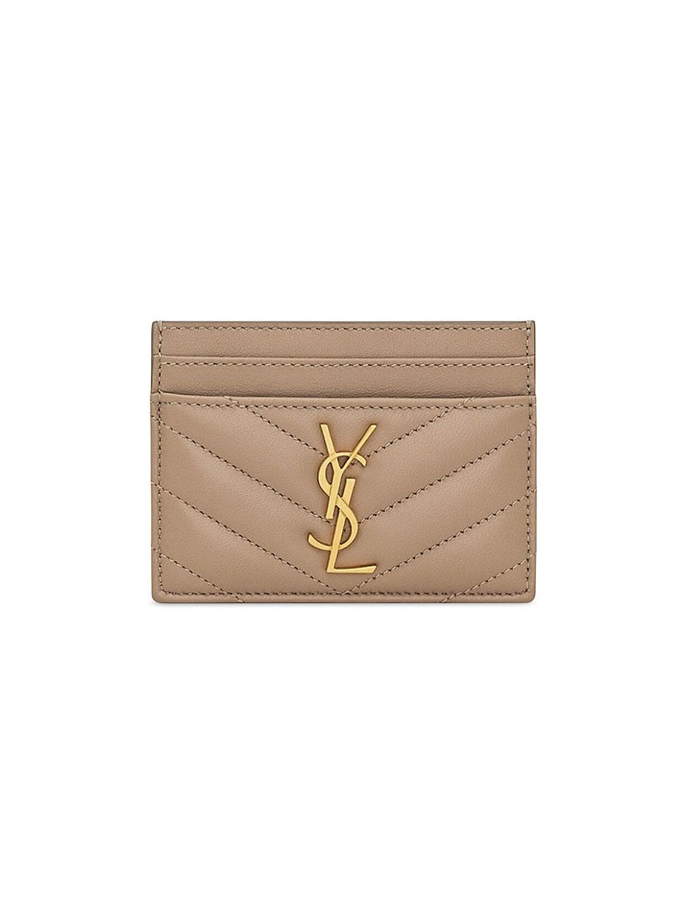 Womens Cassandre Matelass Card Case in Lambskin Product Image