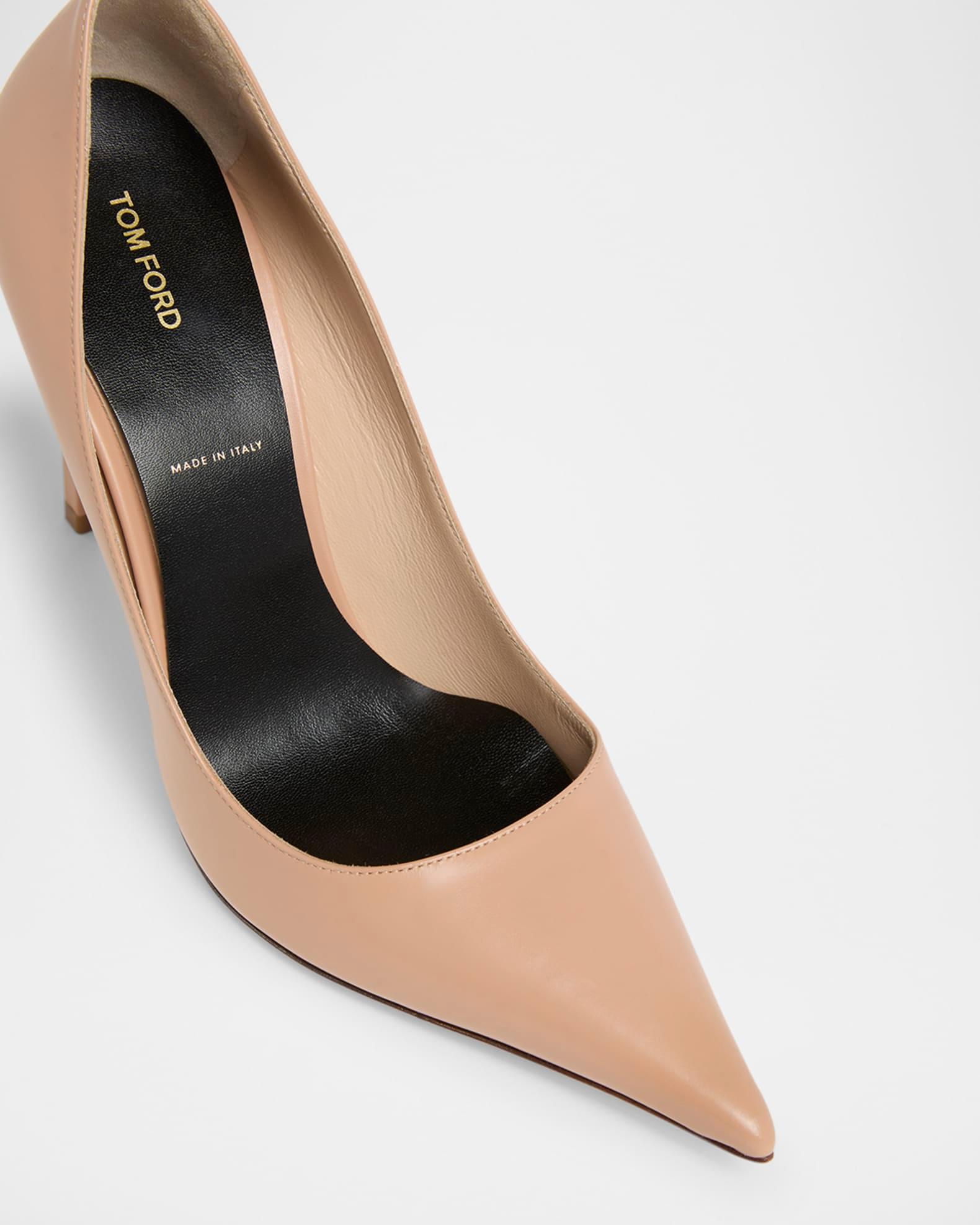 Betty Soft Calf Leather Pointed-Toe Pumps Product Image