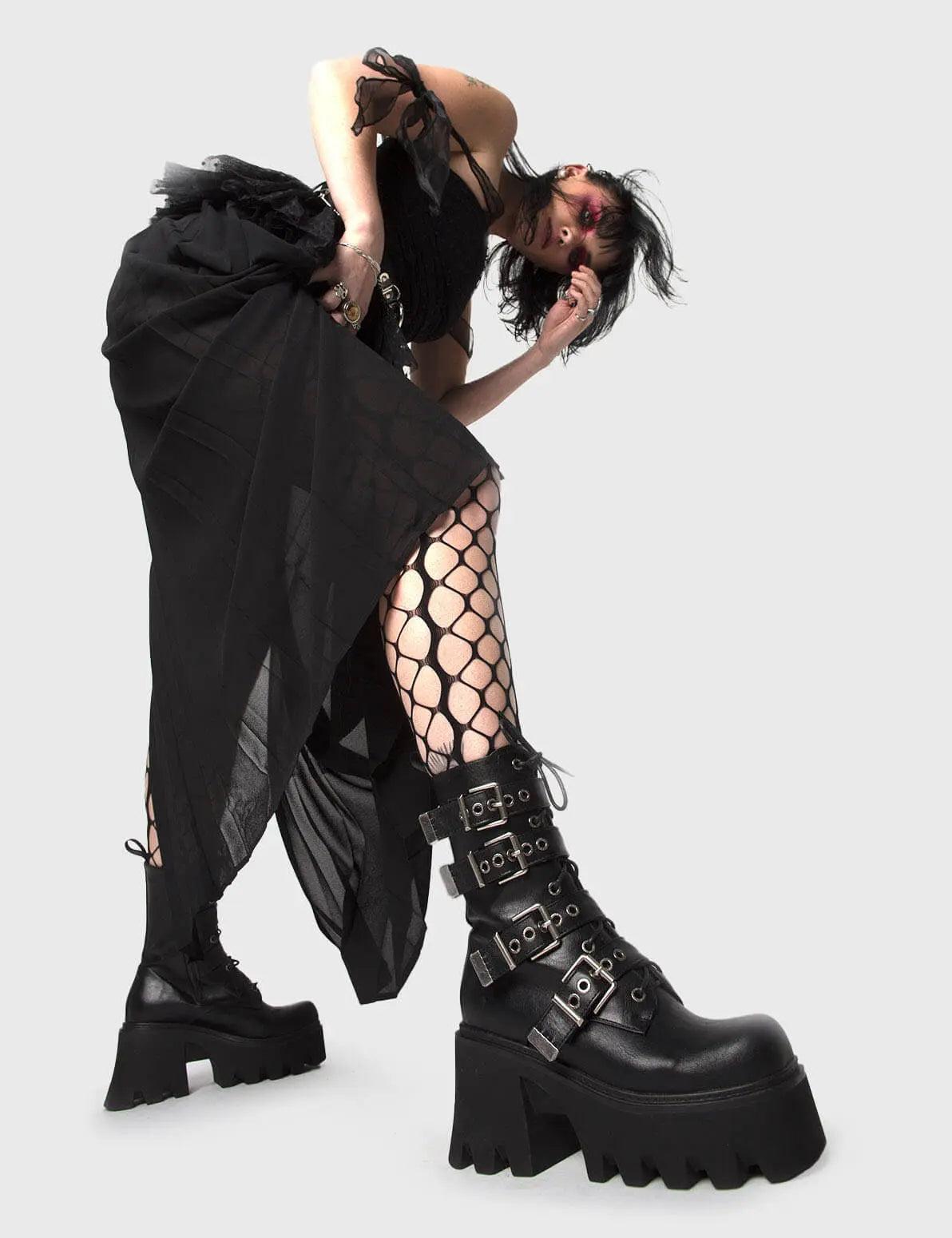 Hysteria Chunky Platform Ankle Boots Product Image