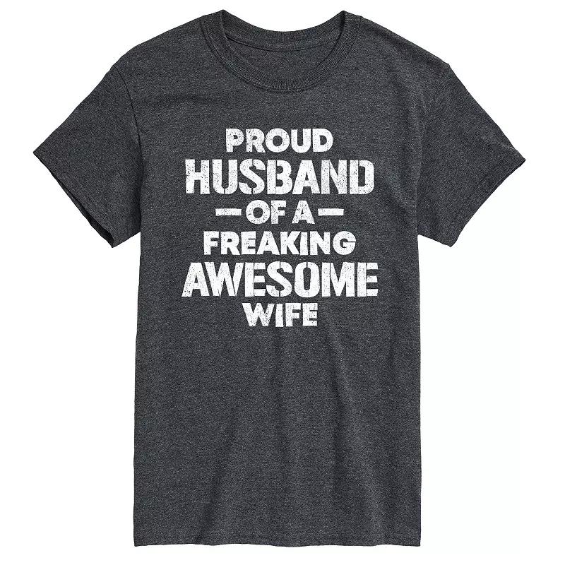 Men's Proud Husband Graphic Tee,  Product Image