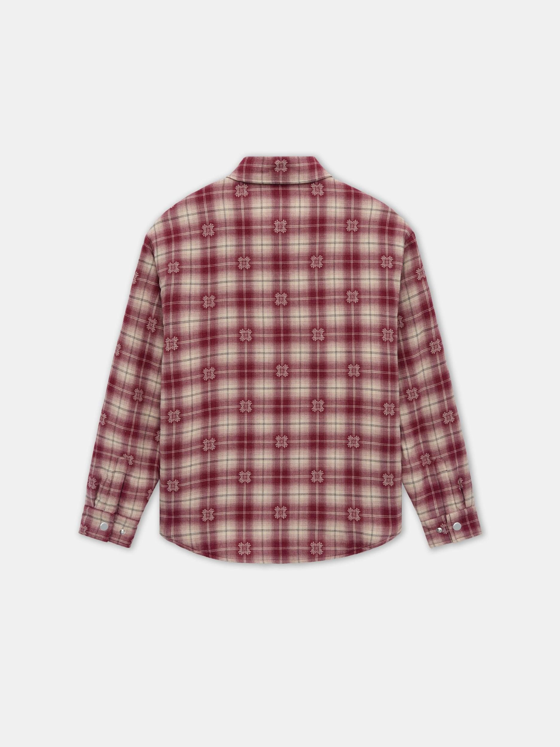 PADDED OVERSHIRT - Deep Red Product Image