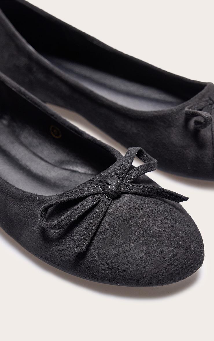 Black Round Toe Ballet Product Image
