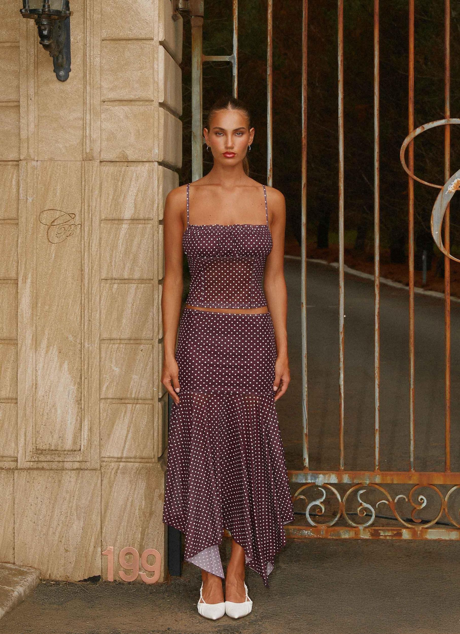 Buffy Top - Burgundy Product Image