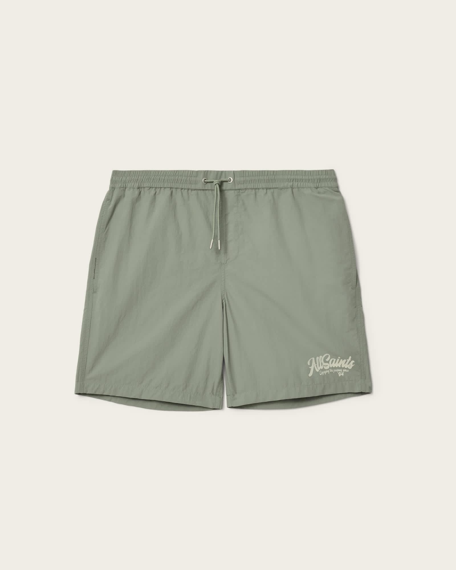 Odyssey Slim Fit Swim Shorts SPRING GREEN | ALLSAINTS US Product Image