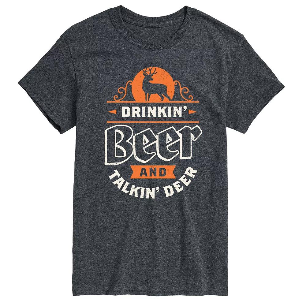 Big & Tall Drinkin Beer Talkin Deer Tee, Men's,  Product Image