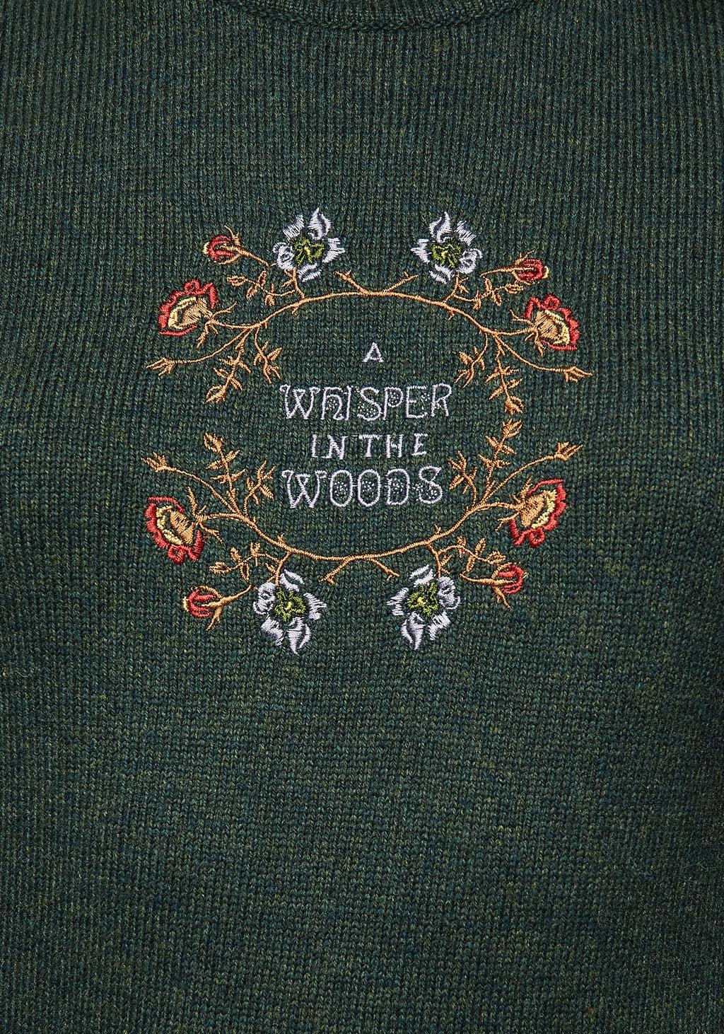 Whisper Mock Neck Embroidered Knit Sweater Product Image