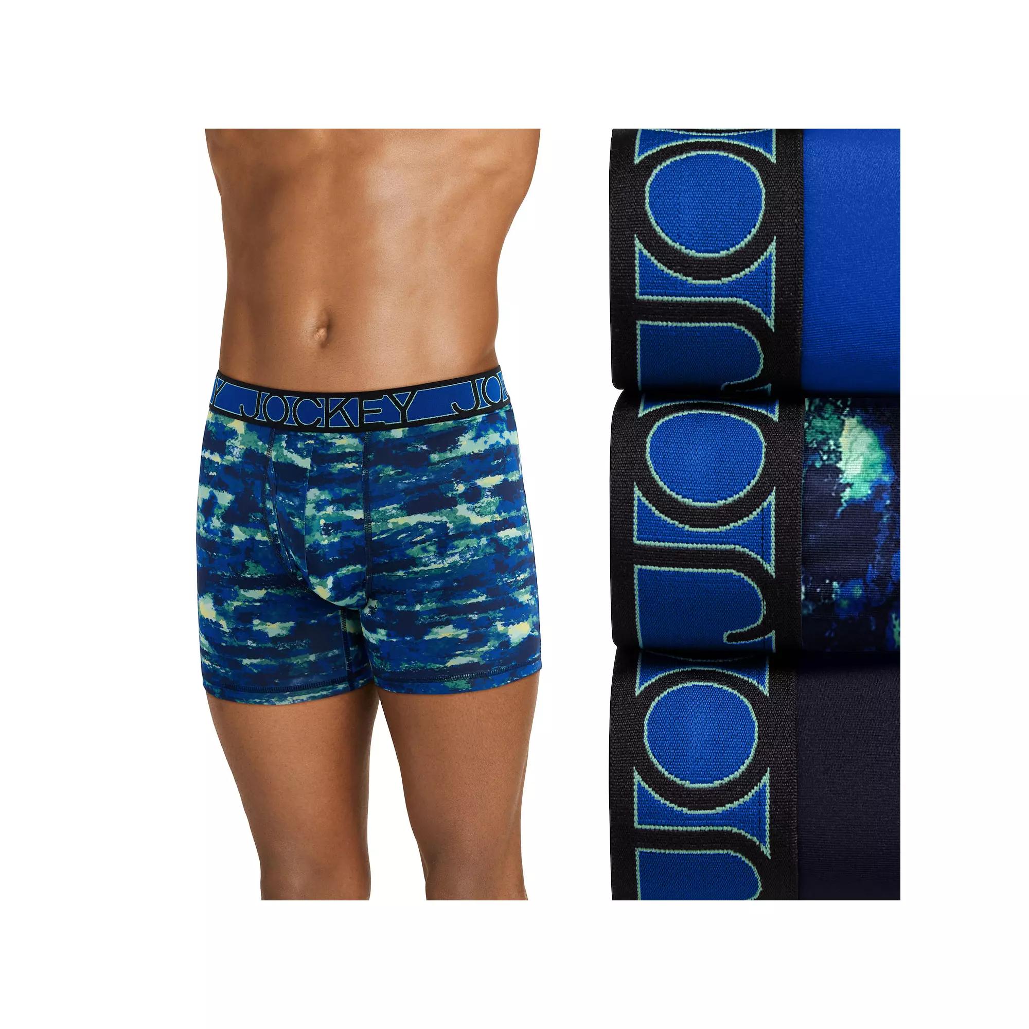 Men's Jockey 3-Pack Active Microfiber 5" Boxer Briefs,  Product Image