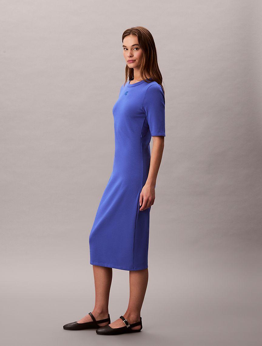 Cotton Contour Midi Dress Product Image