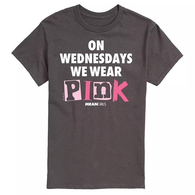 Men's Mean Girls Wednesdays We Wear Pink Graphic Tee,  Product Image