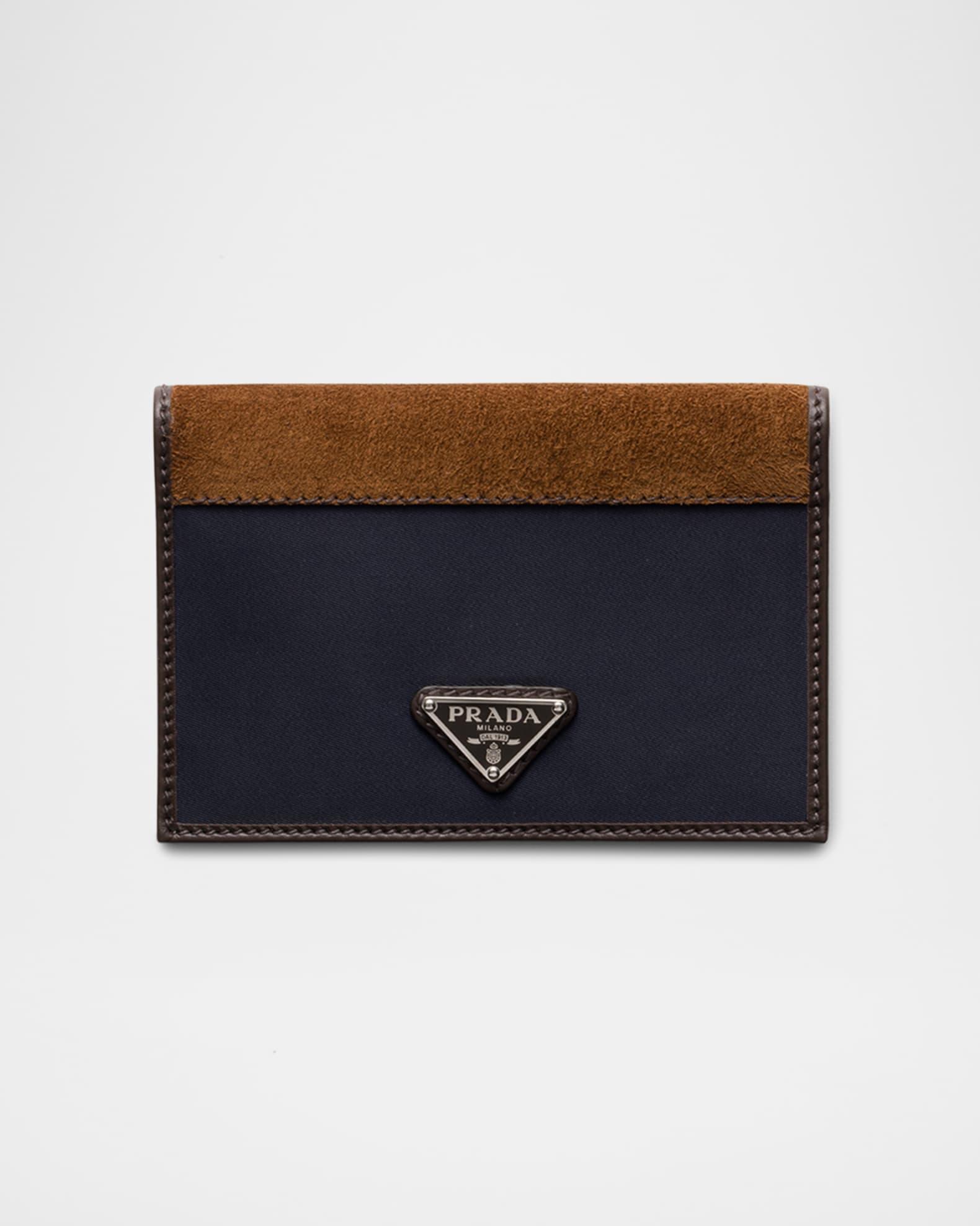 Re-Nylon and Suede Passport Holder Product Image