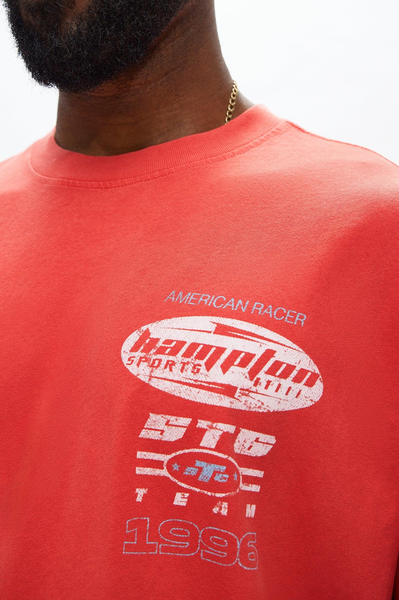 Hampton Sports Oversized Short Sleeve Tee - Red Male Product Image
